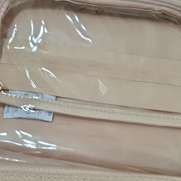 Striped Black White Women's Travel Cosmetic Toiletry Bag Multi-compatment Hangs - Picture 5 of 11